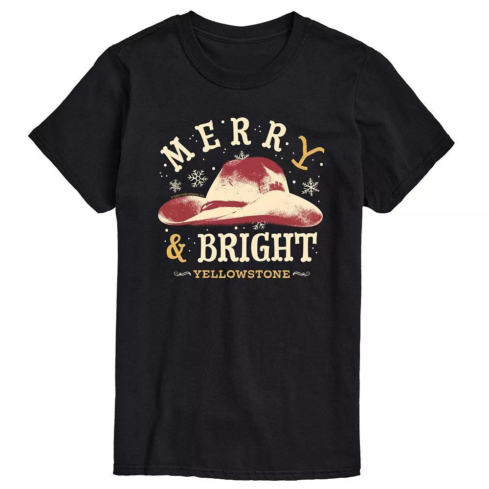 Big & Tall Yellowstone Merry and Bright Graphic Tee, Men's,  Product Image