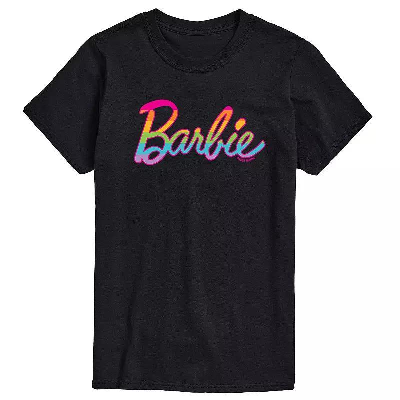 Big & Tall Barbie® Pride Rainbow Graphic Tee, Men's, Size: 3XB, Blue Product Image