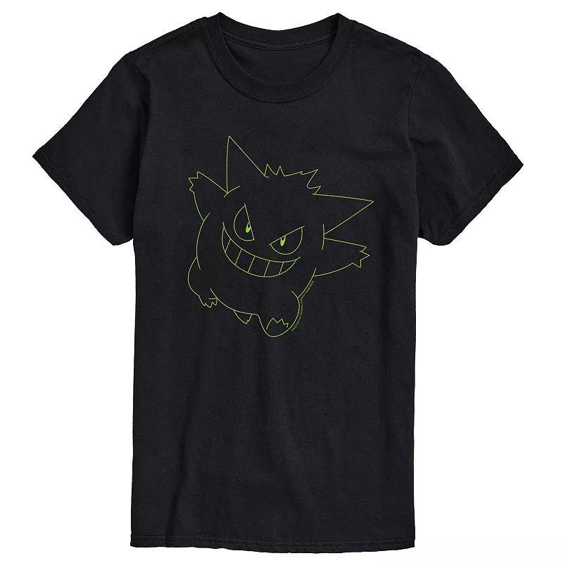 Big & Tall Pokemon Gengar Big Face Tee, Men's, Size: 5XB, Black Product Image