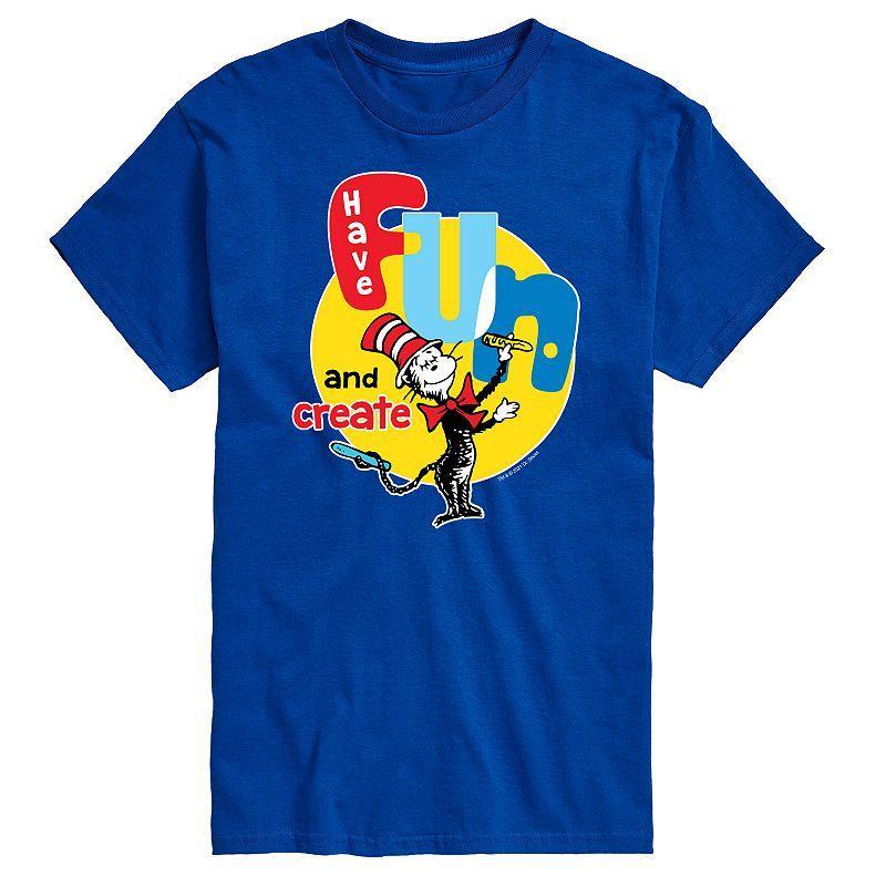 Big & Tall Dr Seuss Have Fun Create, Men's, Size: XXL Tall, White Product Image