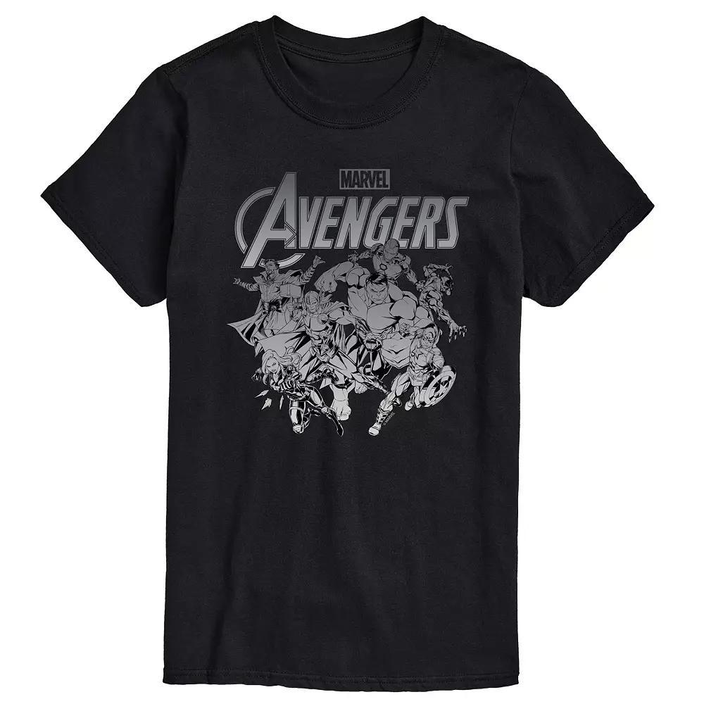 Big & Tall Marvel Avengers Group Logo Graphic Tee, Men's,  Product Image