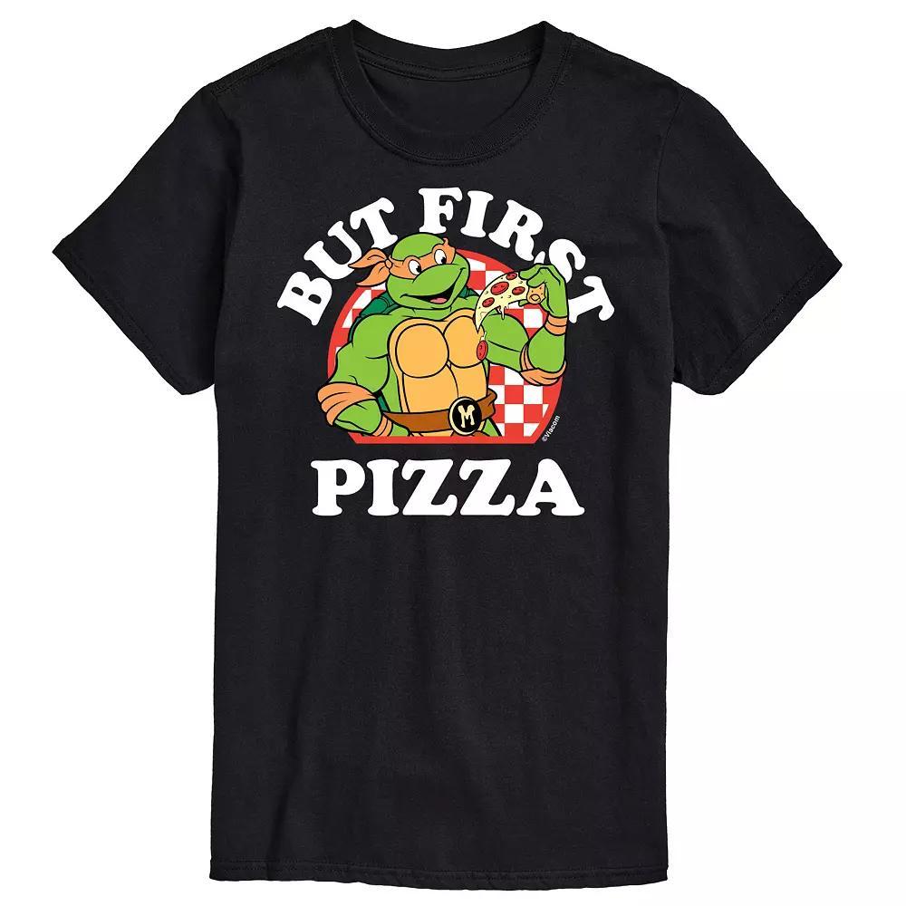 Big & Tall TMNT First Pizza Graphic Tee, Men's, Size: 3XB, Black Product Image