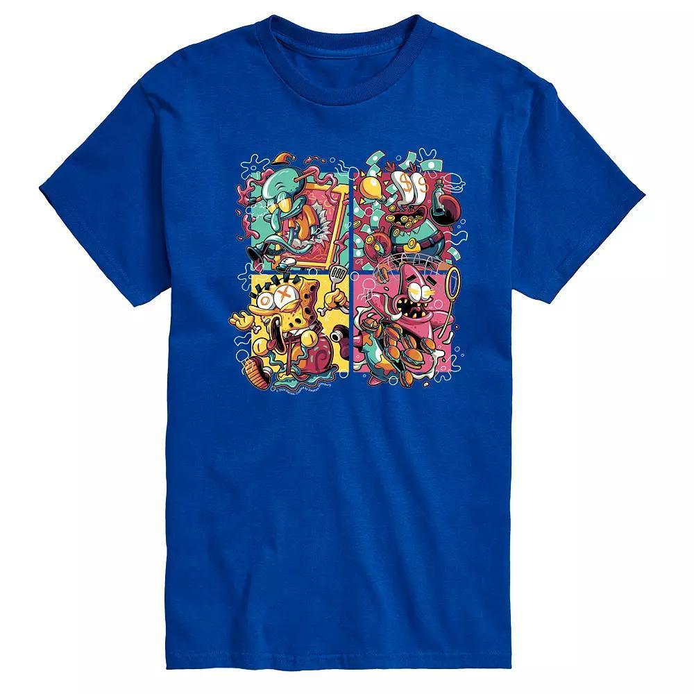 Men's SpongeBob SquarePants Krusty Group Graphic Tee,  Product Image