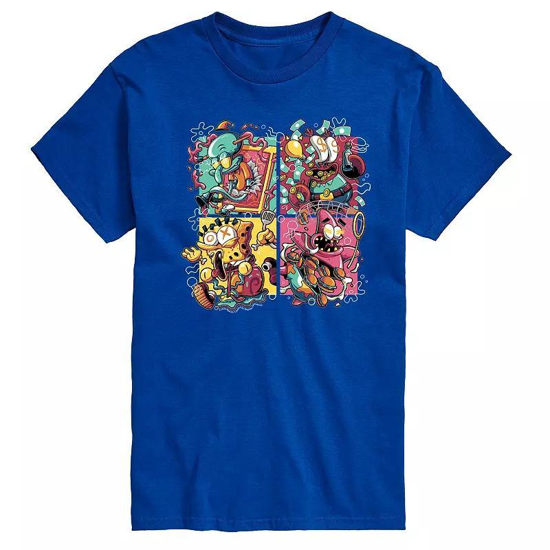 Men's SpongeBob SquarePants Krusty Group Graphic Tee,  Product Image