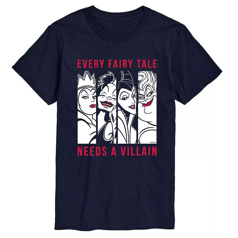 Disneys Villians Big & Tall Fairy Tale Graphic Tee, Mens Product Image