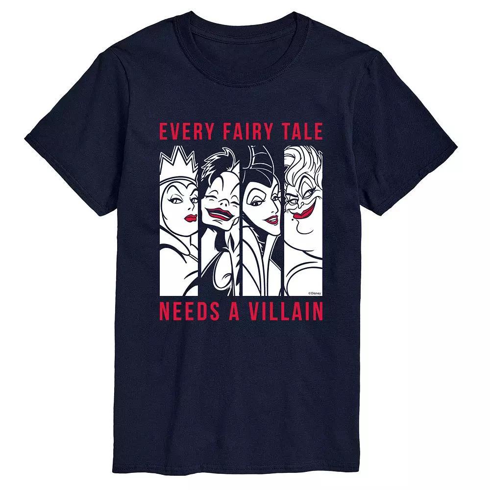Disney's Villians Big & Tall Fairy Tale Graphic Tee, Men's,  Product Image