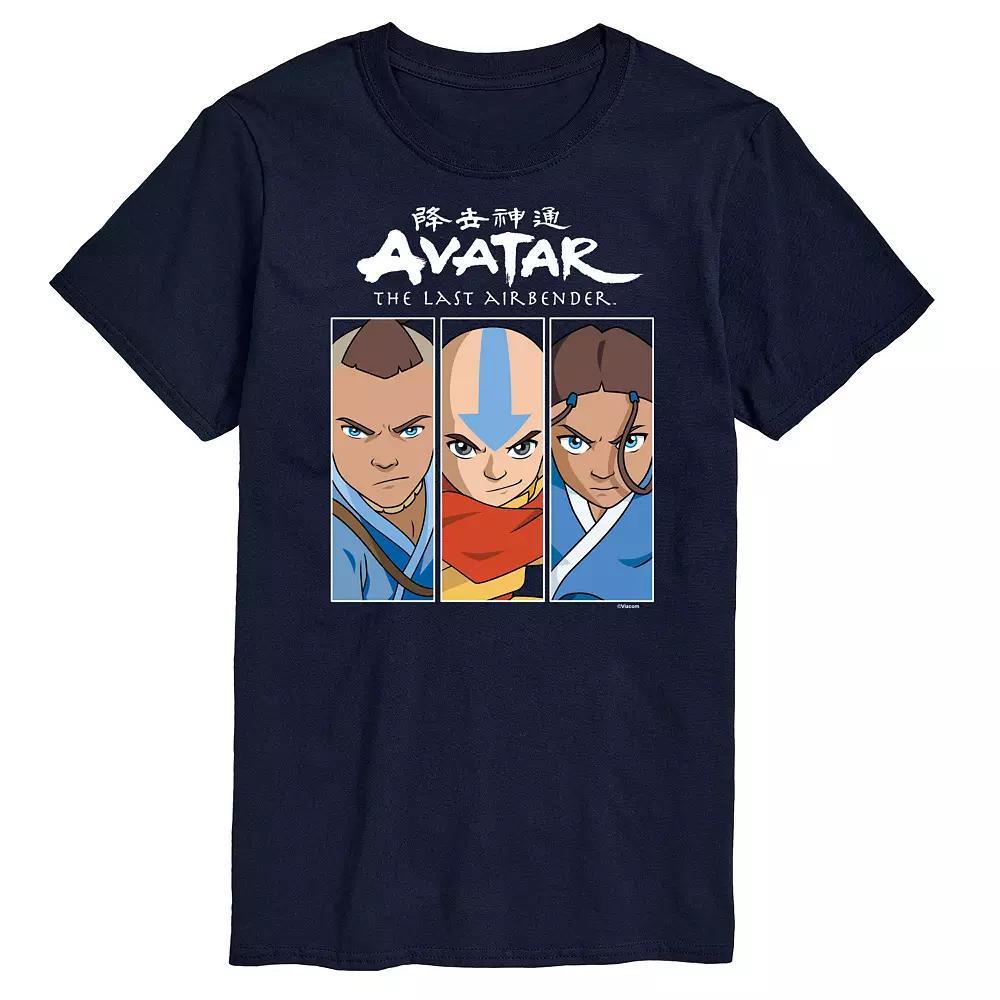 Big & Tall Avatar The Last Airbender Characters Graphic Tee, Men's, Size: XXL Tall, Black Product Image