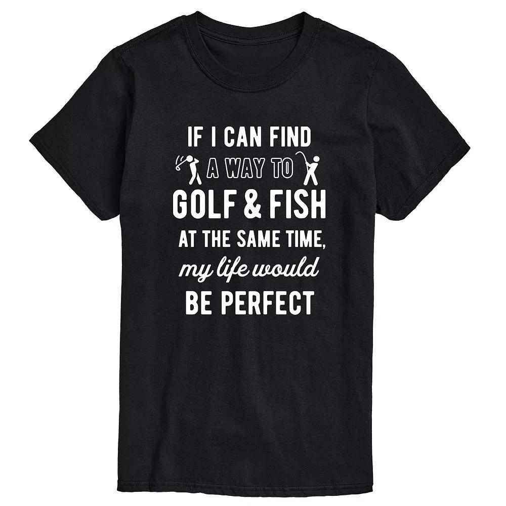 Men's Golfing & Fishing Graphic Tee,  Product Image