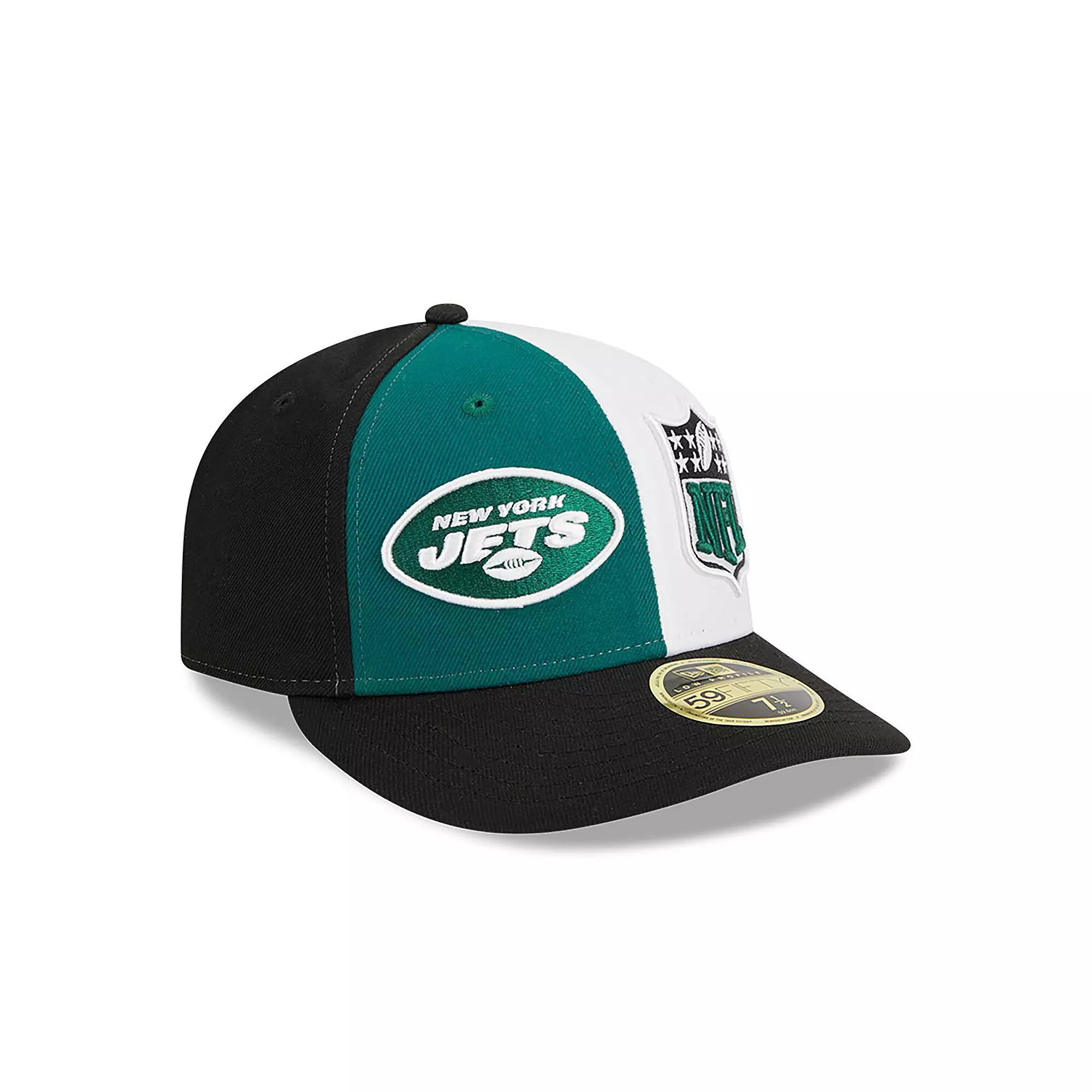 Men's New Era  Green/Black New York Jets 2023 Sideline Low Profile 59FIFTY Fitted Hat, Size: 7 1/2 Product Image