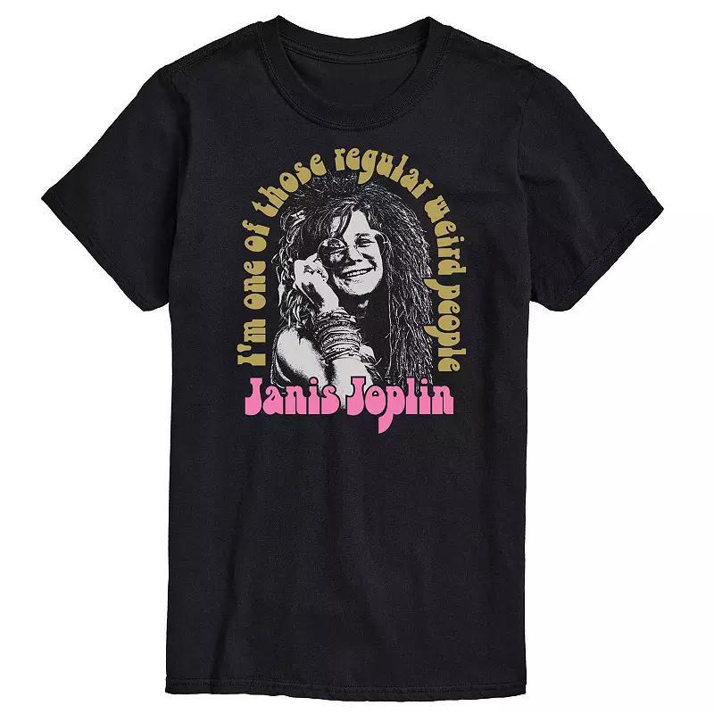 Men's Janis Joplin Weird People Tee, Size: Small, Blue Product Image