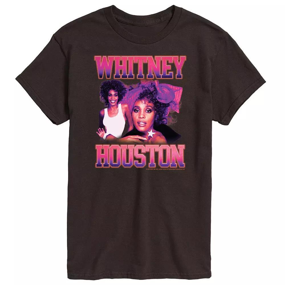 Men's Whitney Houston Vintage Tee, Size: XXL, Brown Product Image