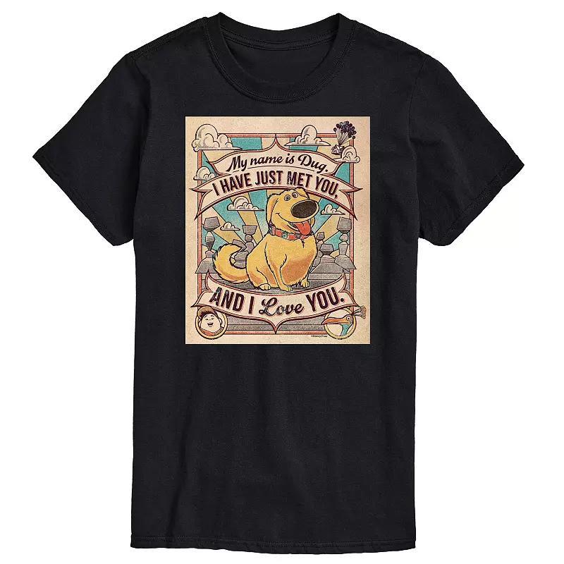 Disney / Pixar's UP Big & Tall Name Is Dug Graphic Tee, Men's,  Product Image