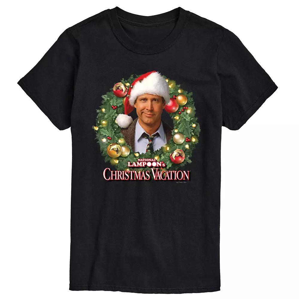 Big & Tall National Lampoon's Christmas Vacation Wreath Graphic Tee, Men's,  Product Image