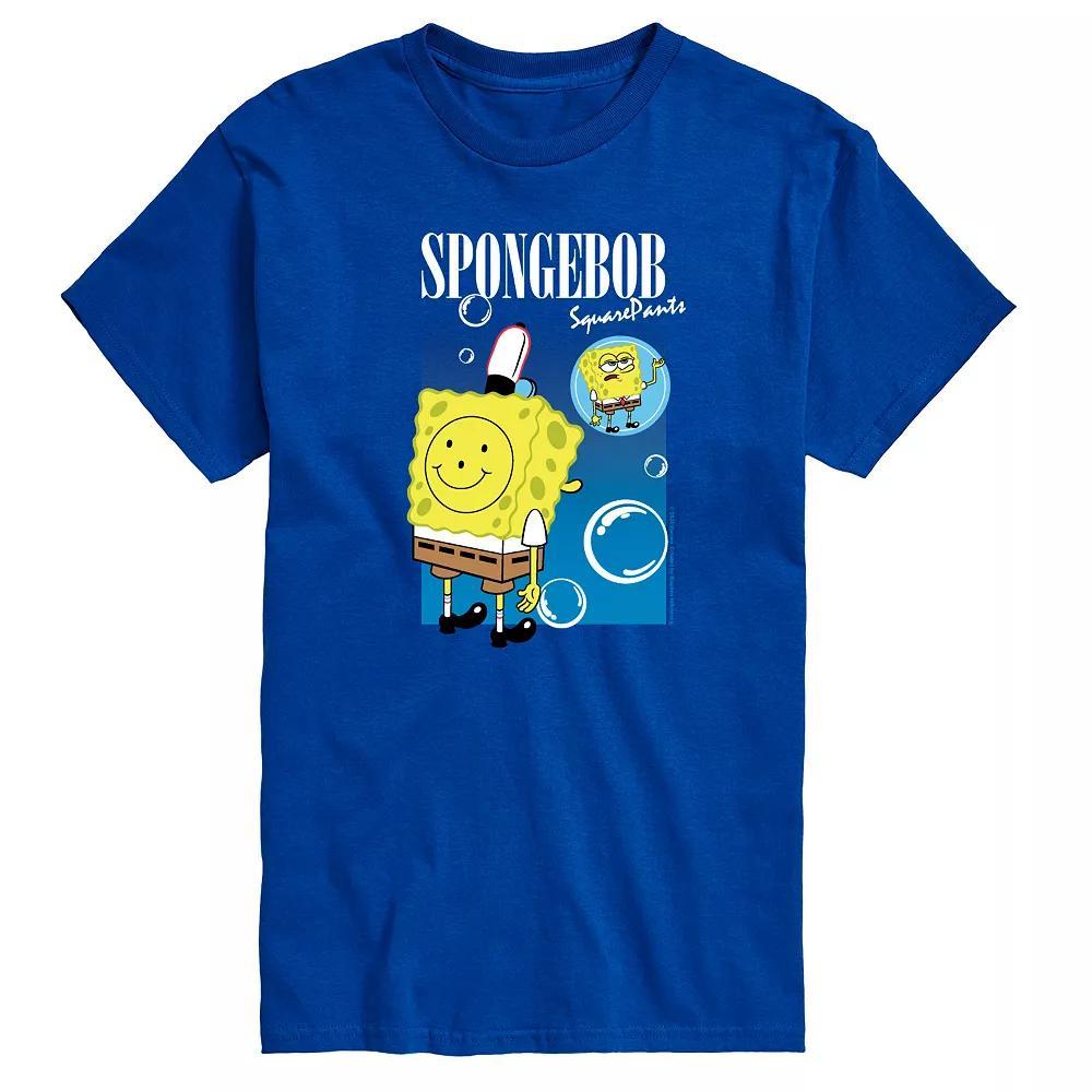 Big & Tall SpongeBob SquarePants Bubbles Graphic Tee, Men's,  Product Image