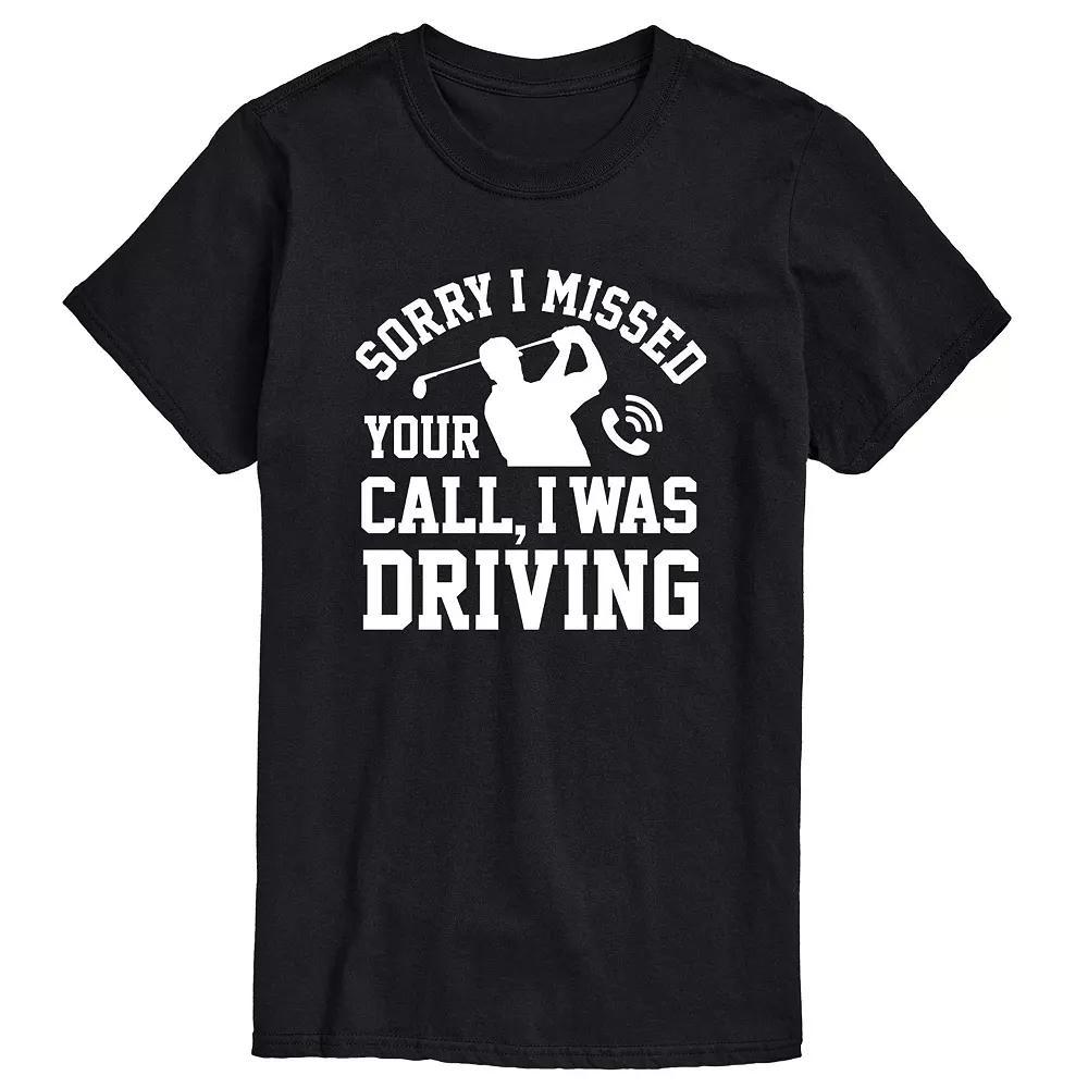 Men's Sorry Missed Call Driving Golf Graphic Tee, Size: XS, Blue Product Image