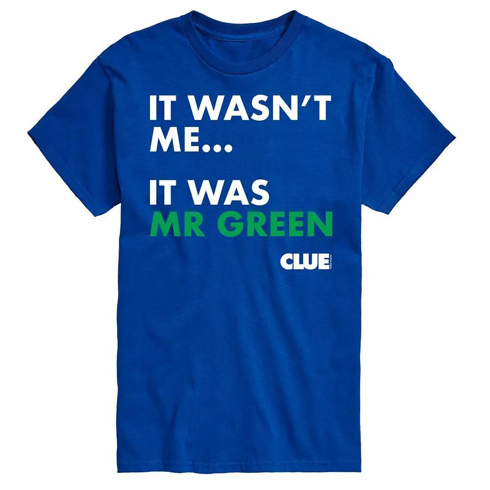 Big & Tall Clue It Was Mr Green Graphic Tee, Men's, Size: 6XB, Blue Product Image