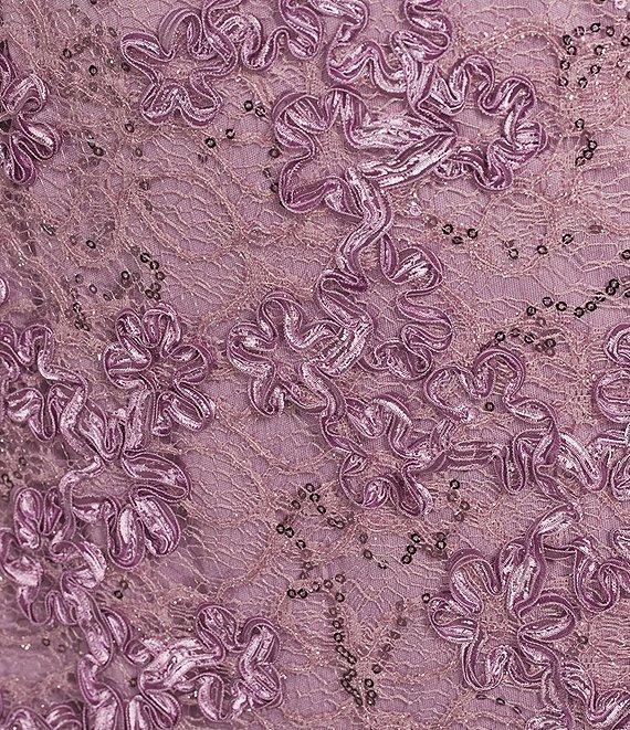 R & M Richards 3/4 Sleeve Beaded Crew Neck Lace 2-Piece Jacket Dress Product Image