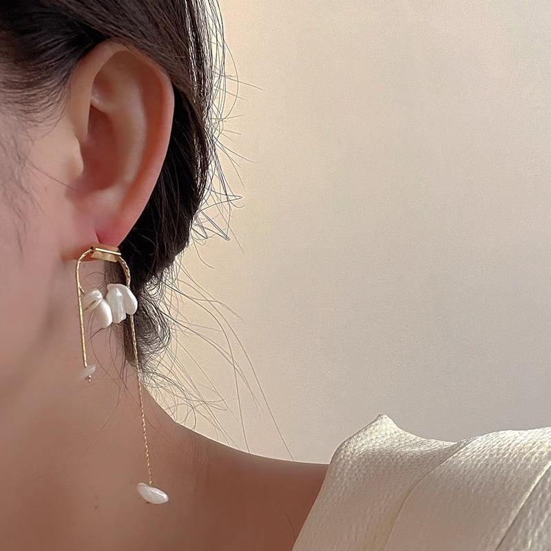 Plain Stone Dangle Earring Product Image