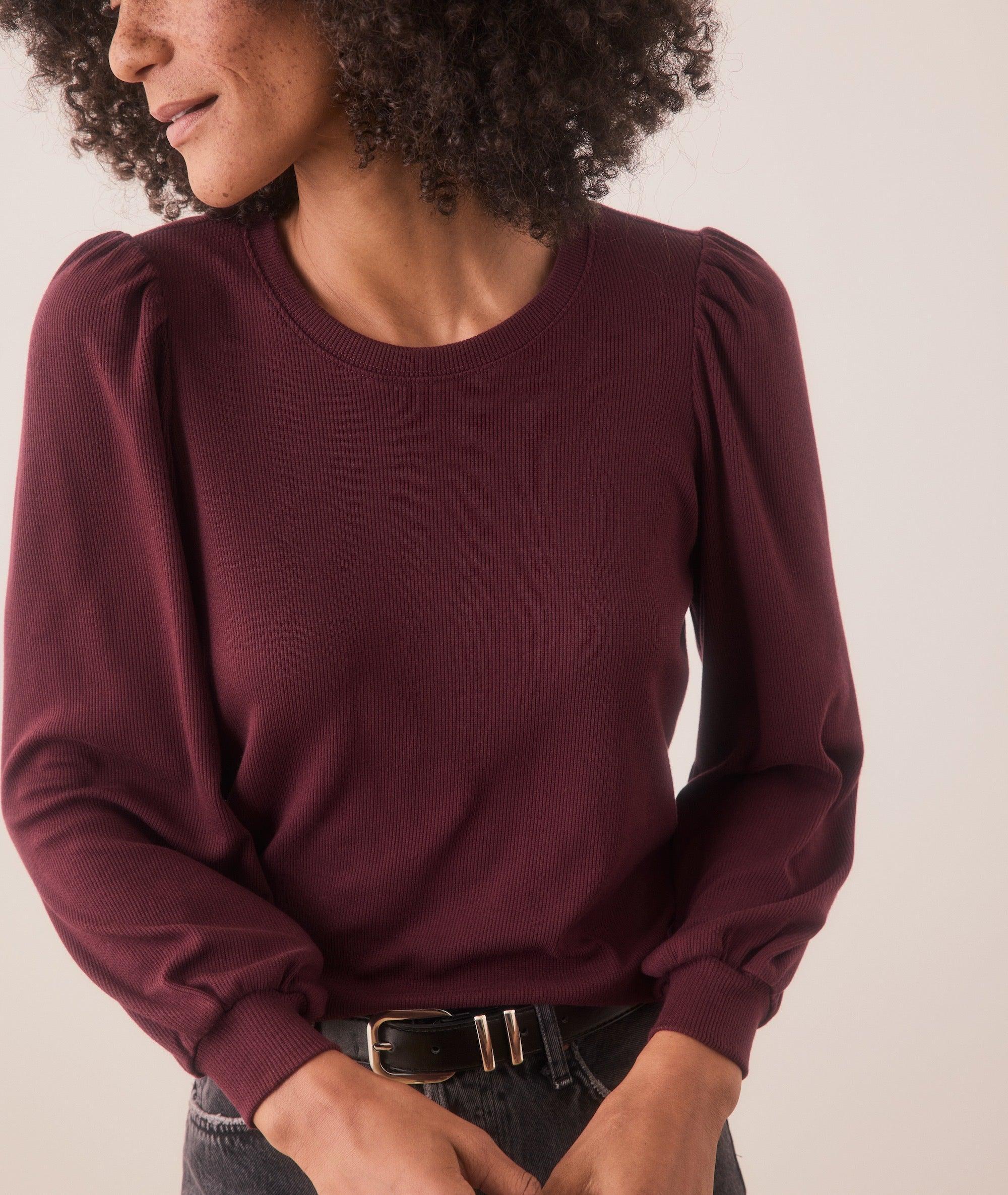 Lexi Rib Puff Sleeve Top Product Image