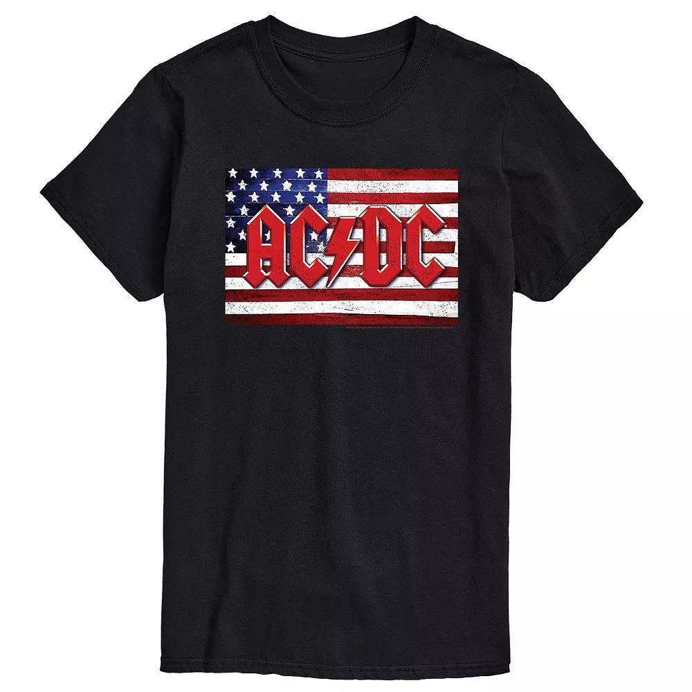 Big & Tall ACDC American Flag Logo Tee, Men's,  Product Image