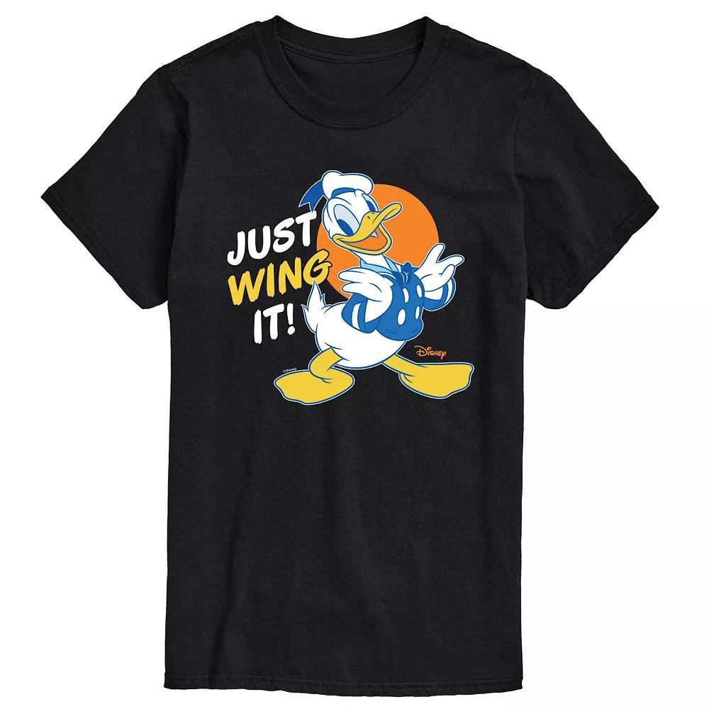 Disney's Mickey Mouse & Friends Donald Duck Men's Just Wing It Graphic Tee,  Product Image