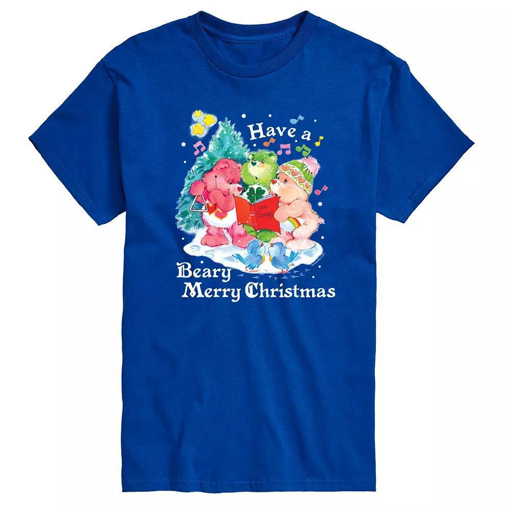 Big & Tall Care Bears Have A Beary Merry Christmas Graphic Tee, Men's, Size: 5XB, Blue Product Image