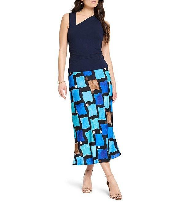 NIC + ZOE Better Angle Asymmetrical Square Neck Sleeveless Tank Product Image