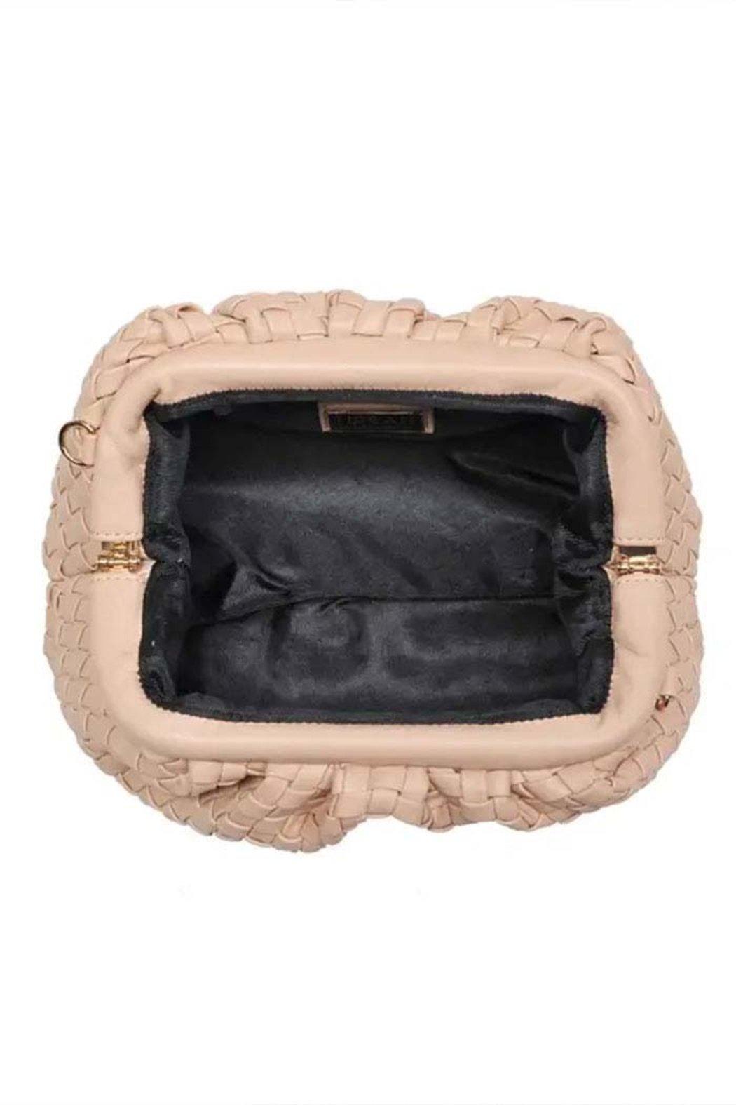 Tate Woven Frame Clutch Product Image