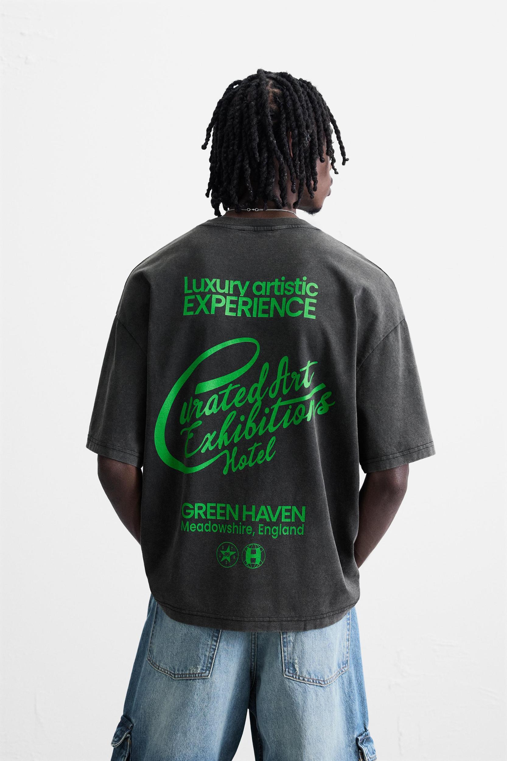WASHED TEXT T-SHIRT Product Image
