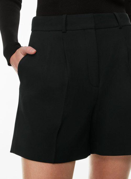 pleated mid-thigh short Product Image