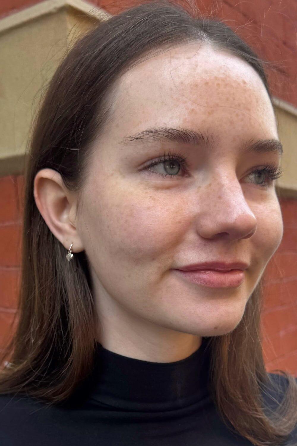 Heart Charm Earrings Product Image