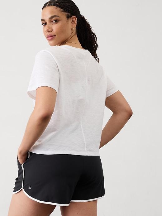 Essential Slub V-Neck Tee Product Image