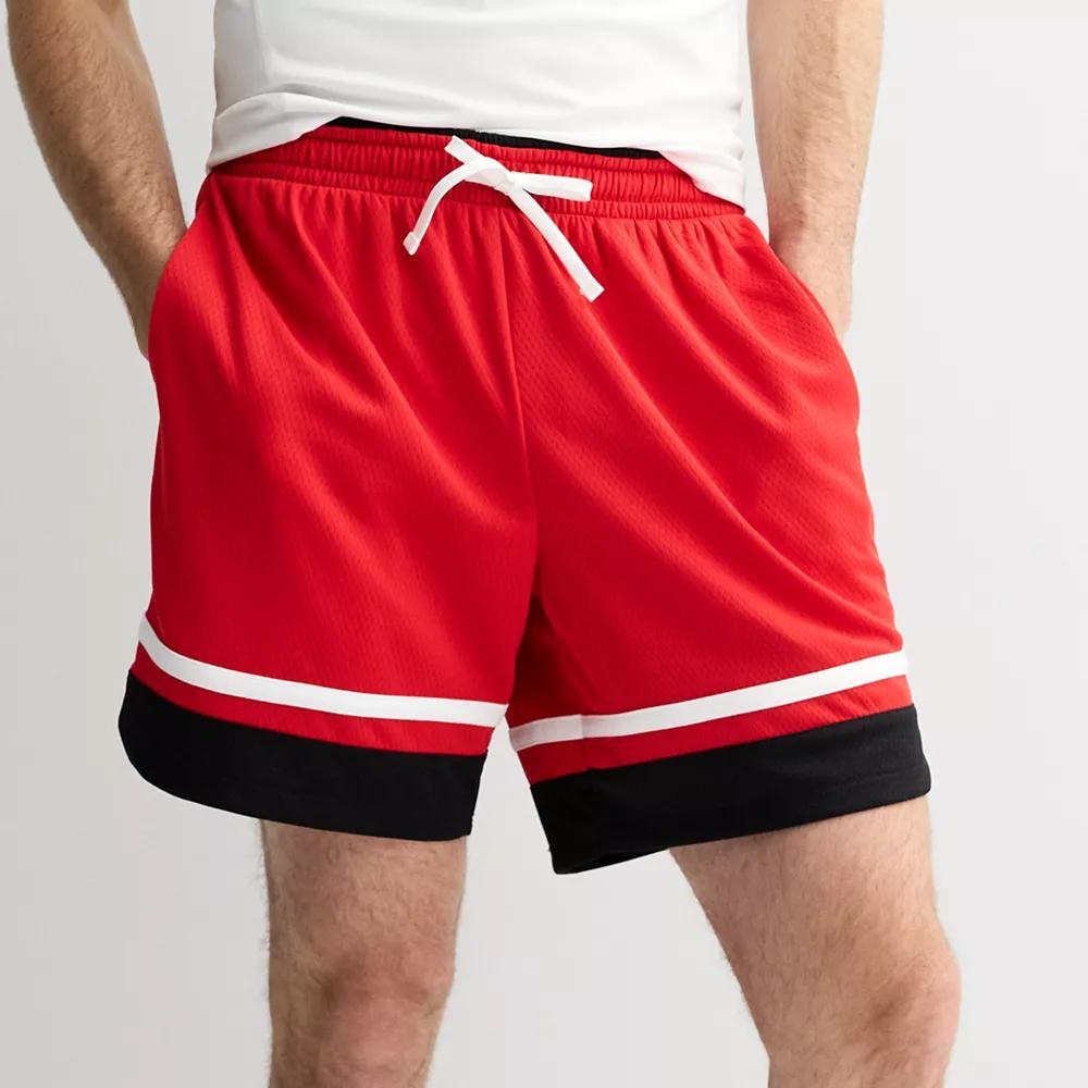 Men's Tek Gear® Retro 8 in. Basketball Shorts, Size: XL, Valentine Bouquet Product Image