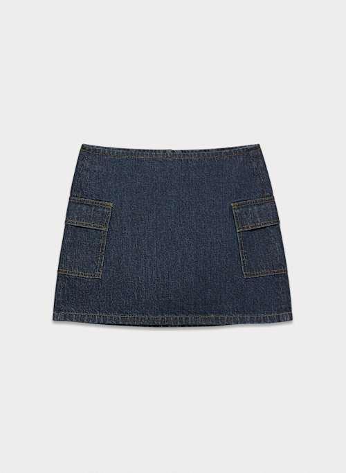 the ‘90s cargo micro denim skirt Product Image