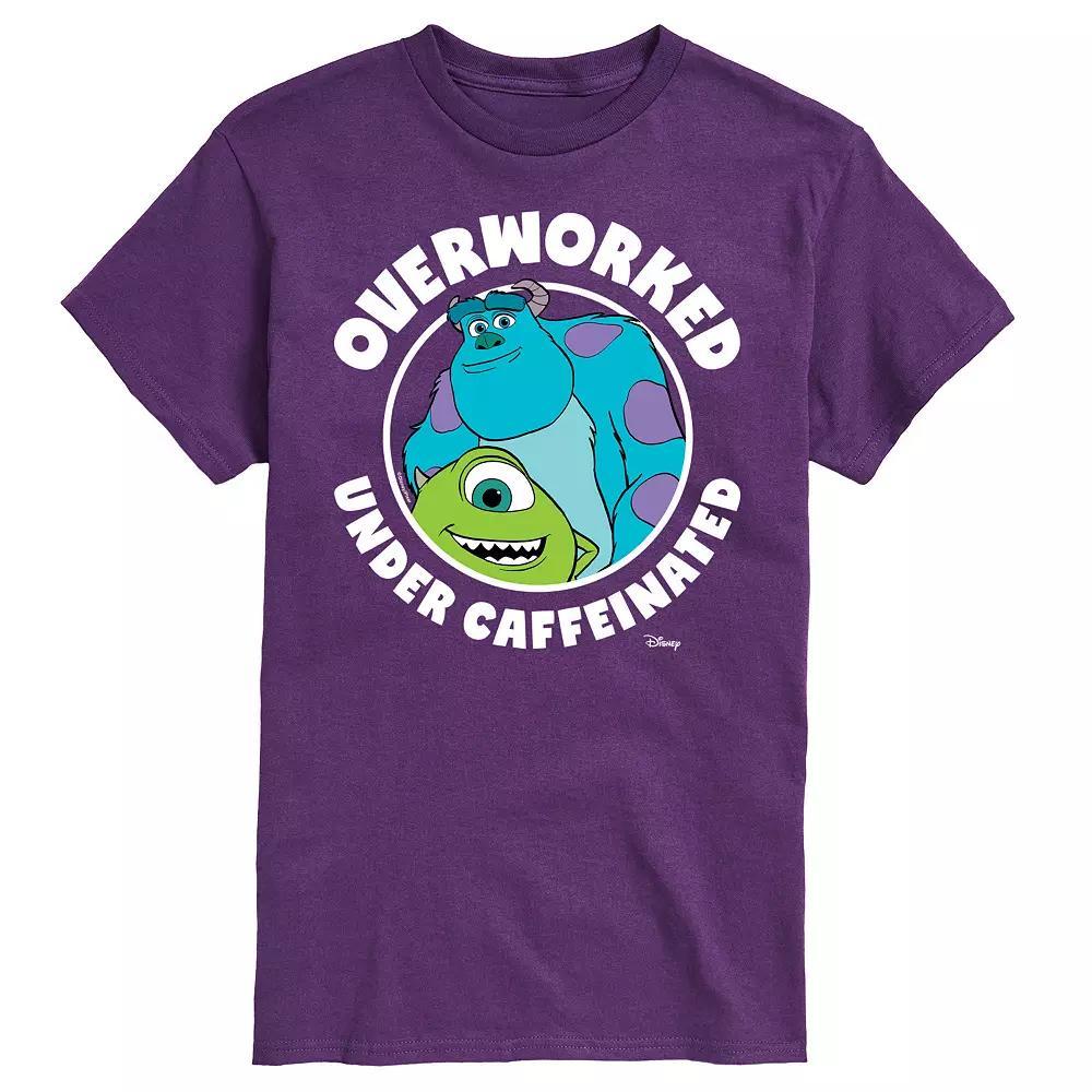Disney / Pixar's Monsters At Work Men's Overworked Graphic Tee,  Product Image