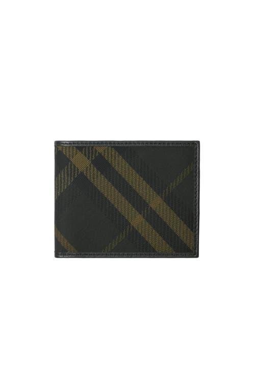 BURBERRY Check Slim Bifold Wallet In Shadow Product Image