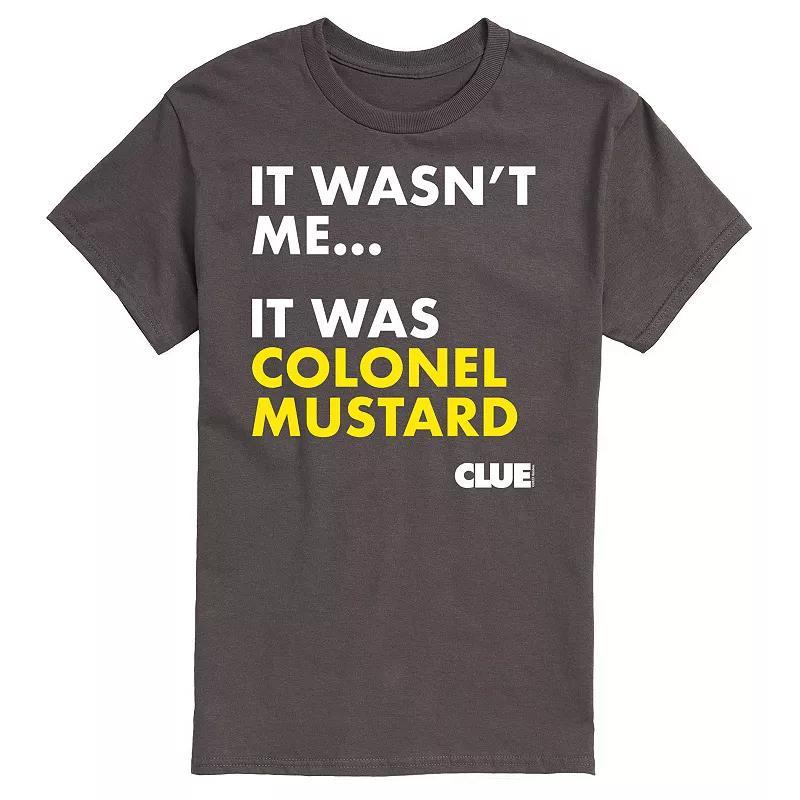 Big & Tall Clue It Was Colonel Mustard Graphic Tee, Men's, Size: XXL Tall, Black Product Image