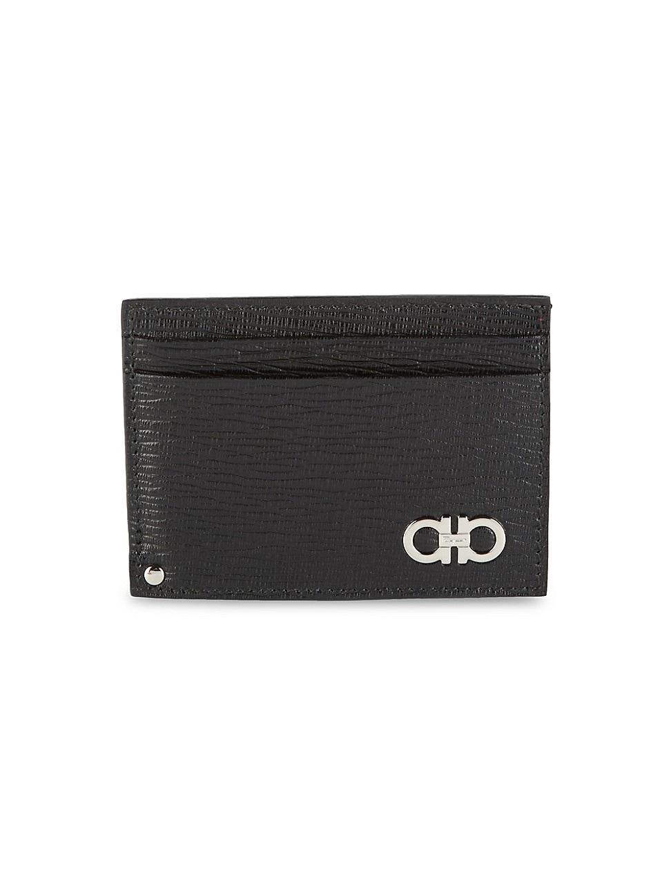 Mens Textured Leather Card Case Product Image