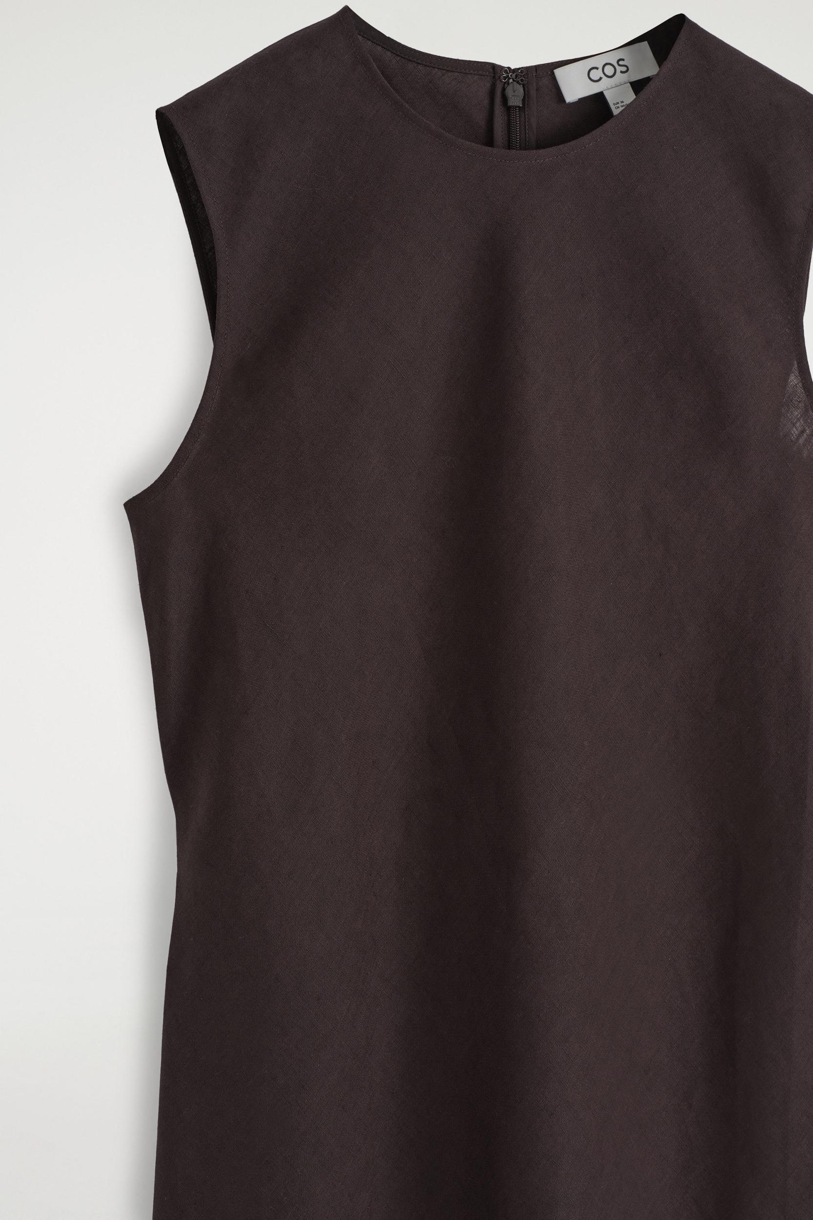 BIASCUT LINENBLEND MIDI DRESS Product Image