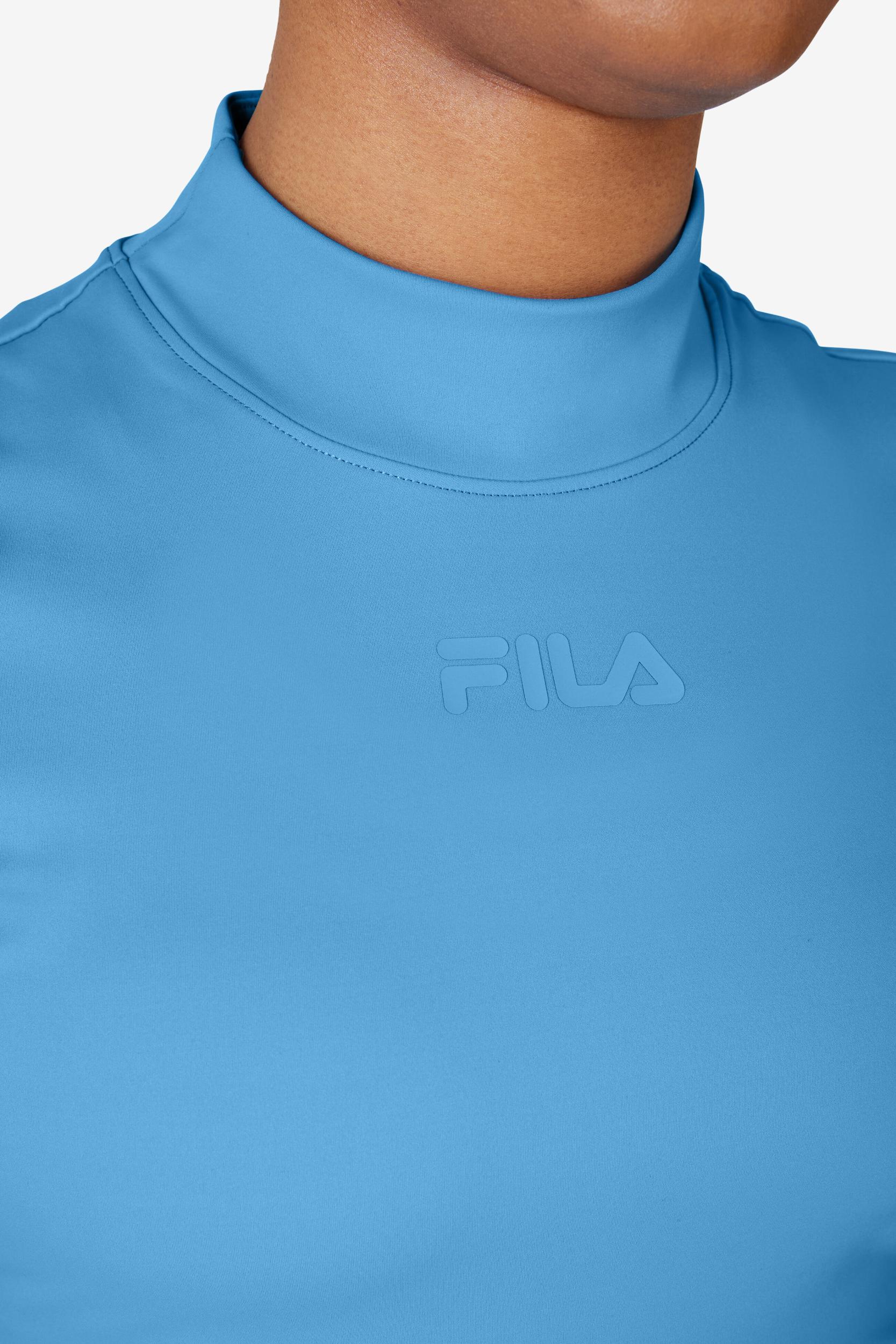 Short Sleeve Mock Neck Top Product Image