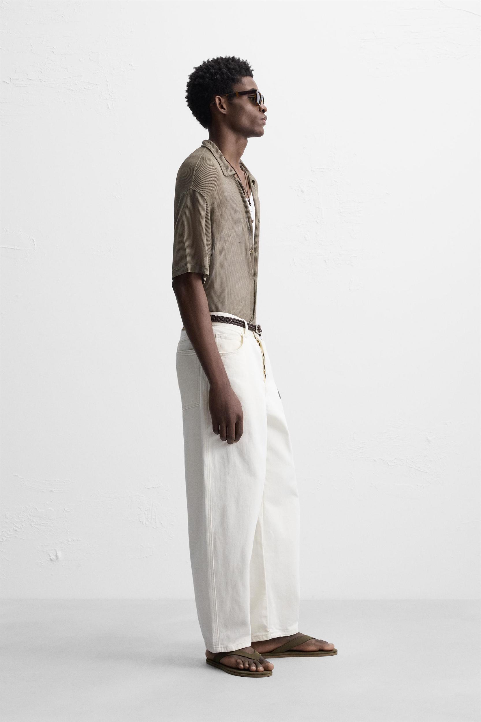 SEMI-SHEER TEXTURED SHIRT Product Image