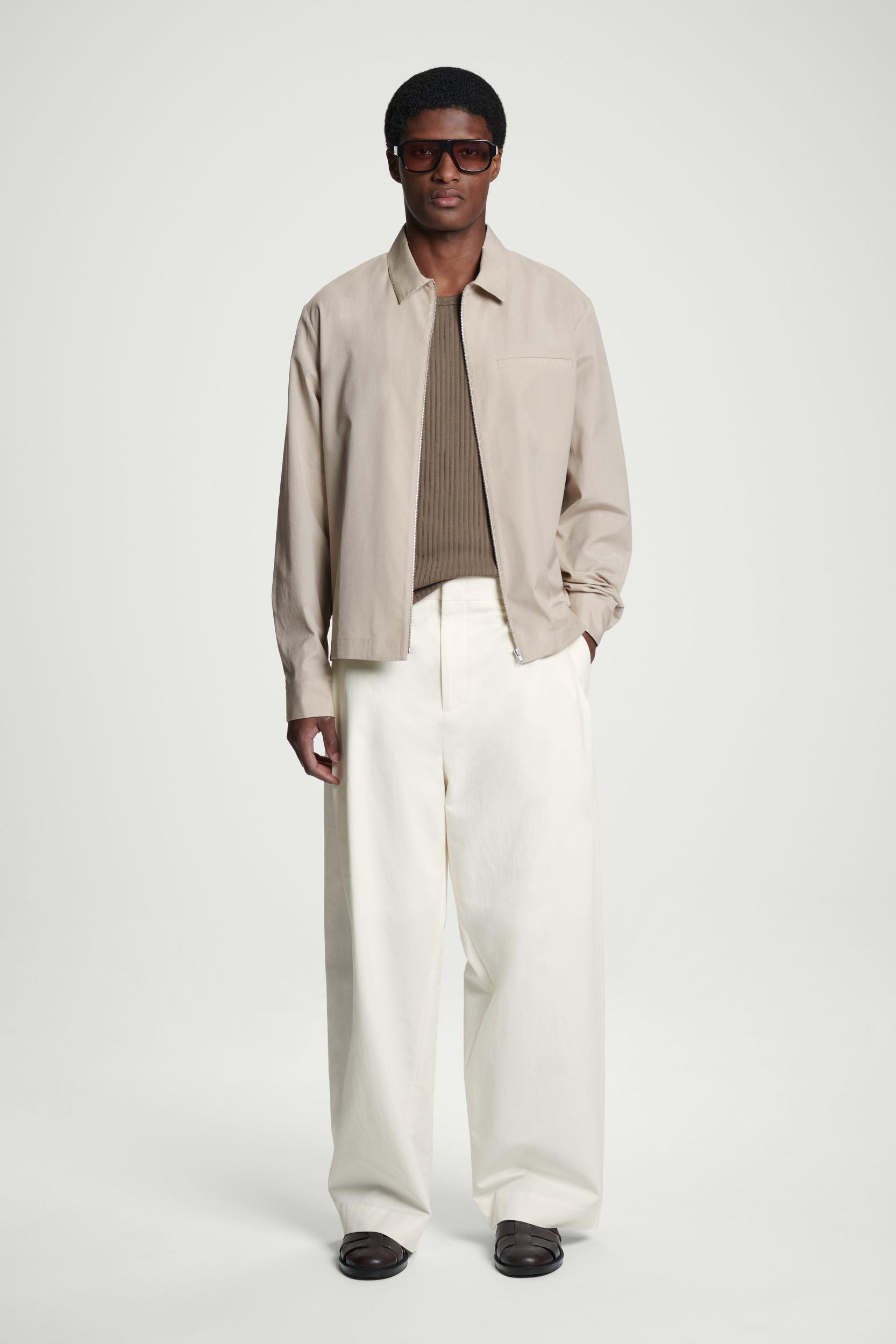 ZIPPED TWILL SHIRT Product Image