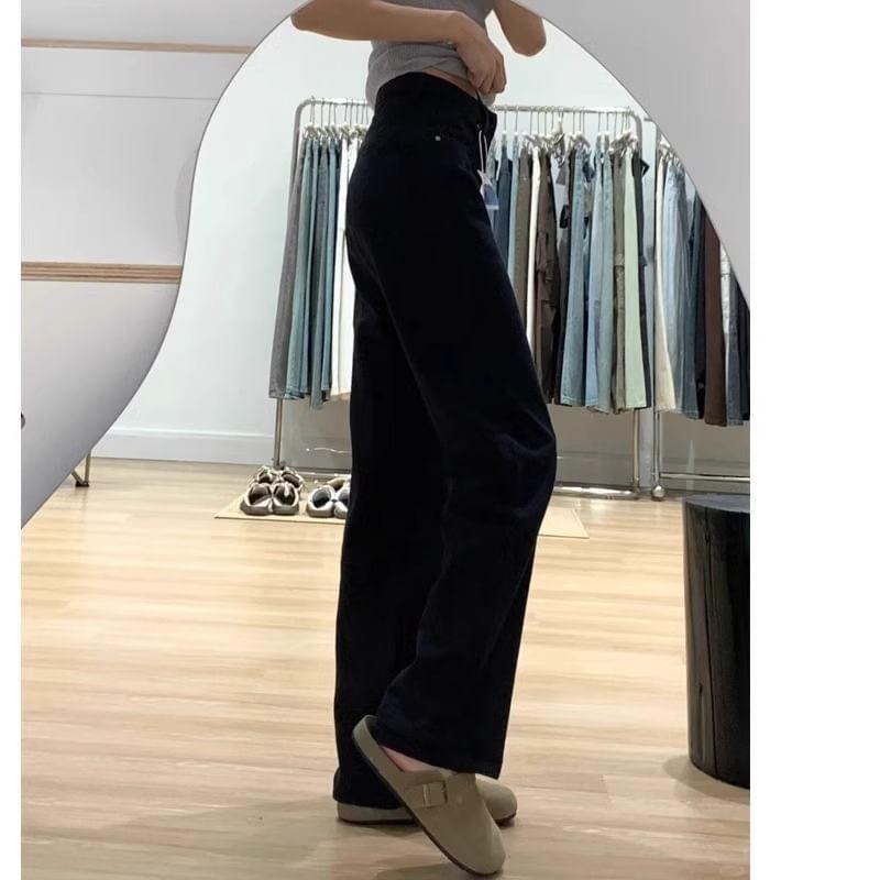 High Waist Wide Leg Jeans Product Image