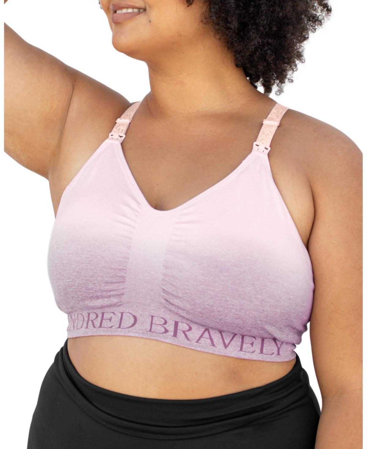 Kindred Bravely Womens Sublime Sports Pumping + Nursing Hands-Free Bra - Ombre Purple 1X Product Image