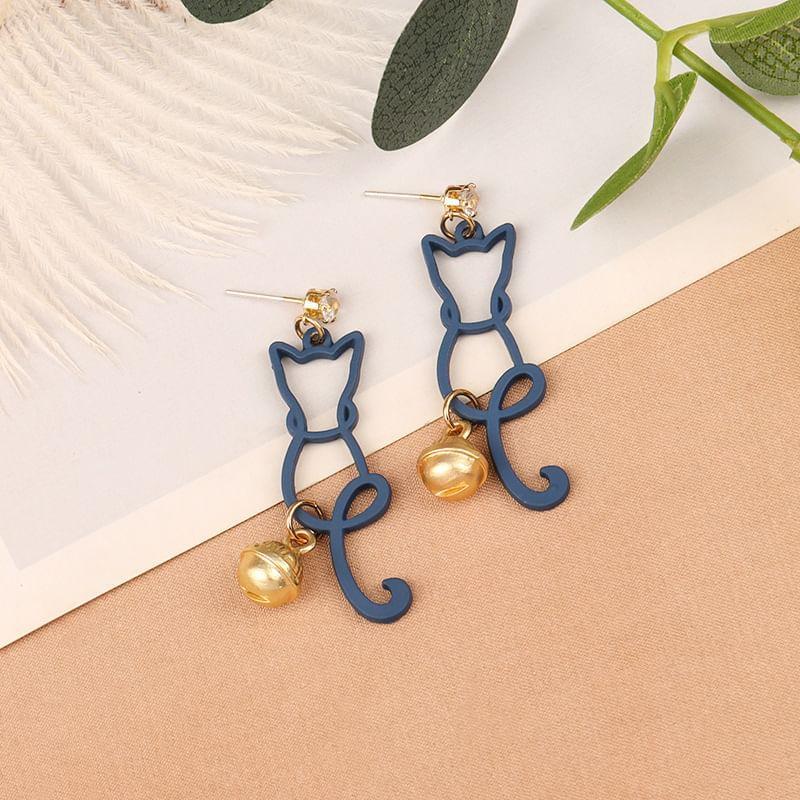 Cat Drop Earring / Clip On Earring Product Image