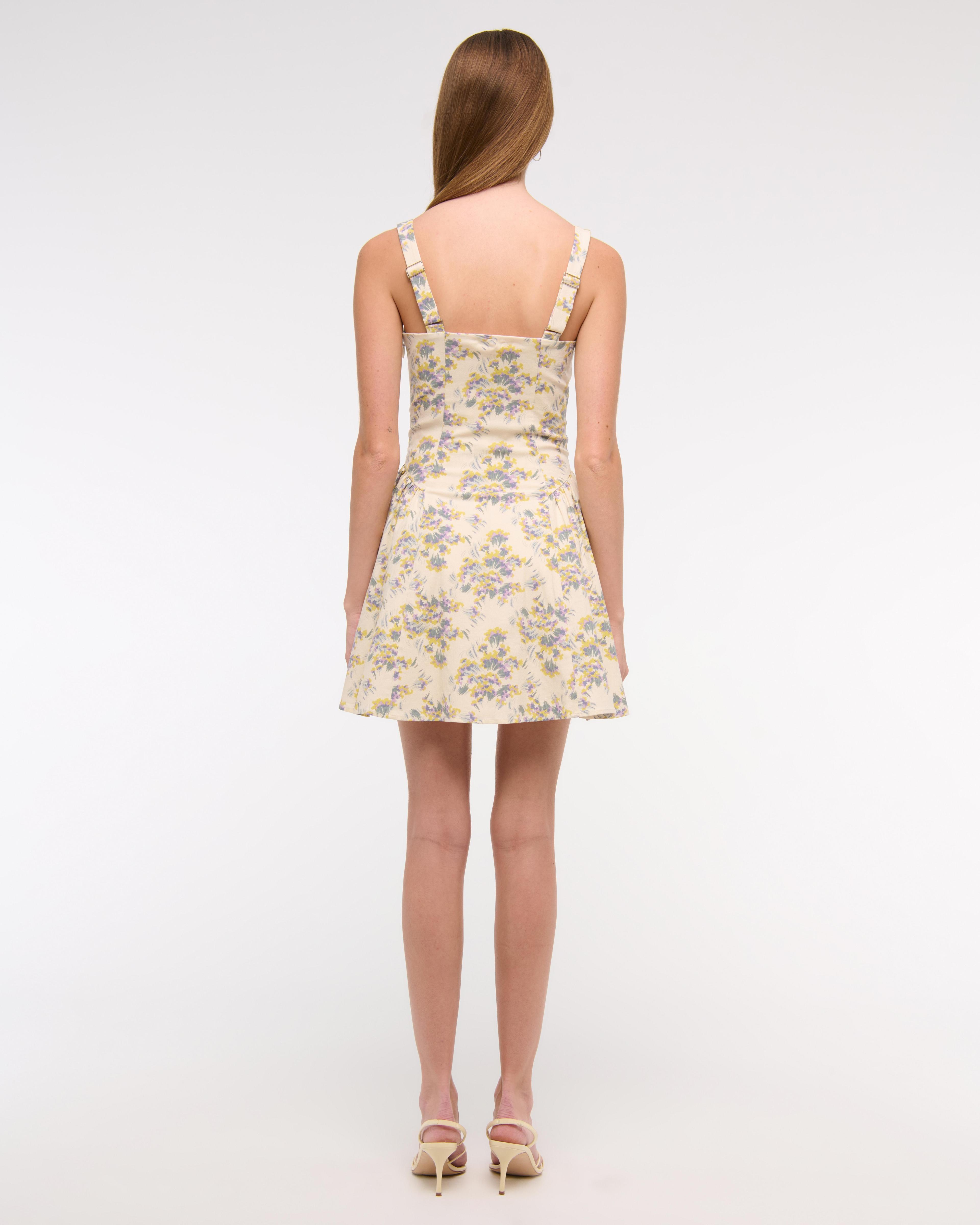 The A&F Mila Dipped-Waist Stretch Mini Dress Product Image