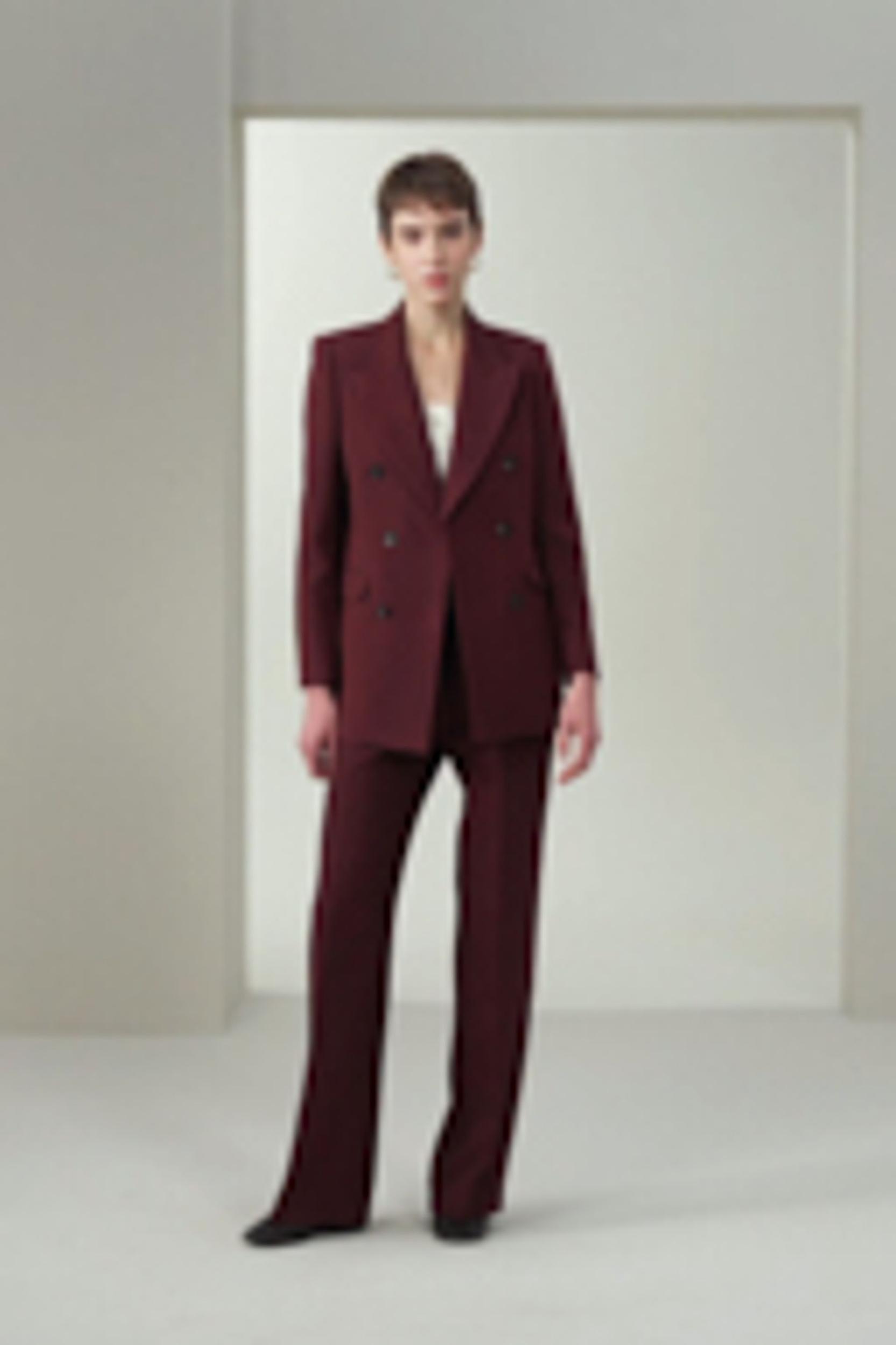 Double Breasted Lapel Blazer Product Image