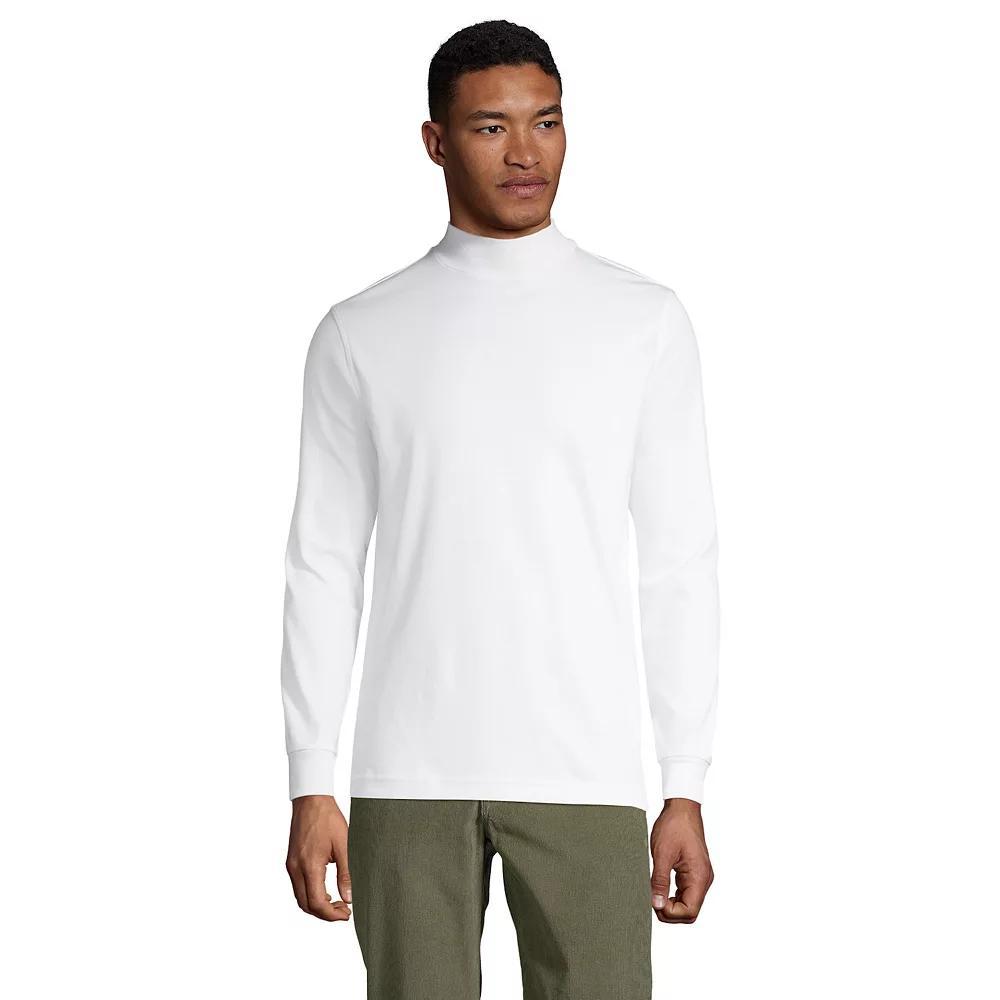 Lands' End Men's Super Soft Supima Mock Turtleneck,  Product Image