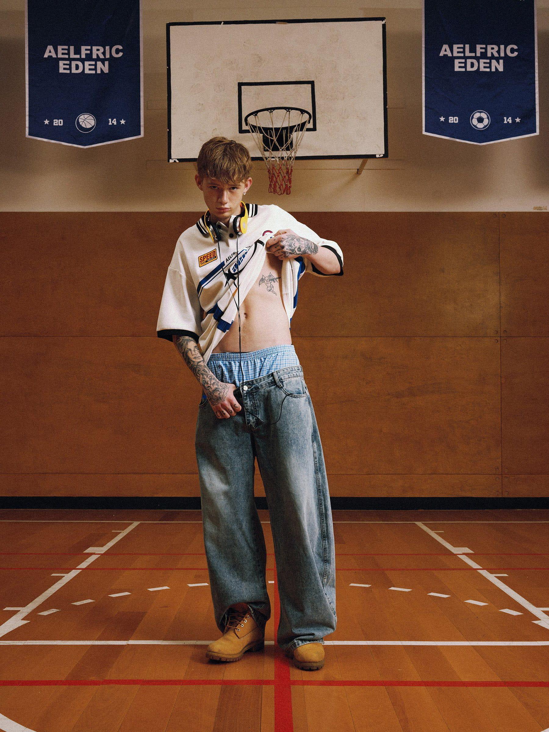 Aelfric Eden Double Waist  Baggy Jeans Product Image