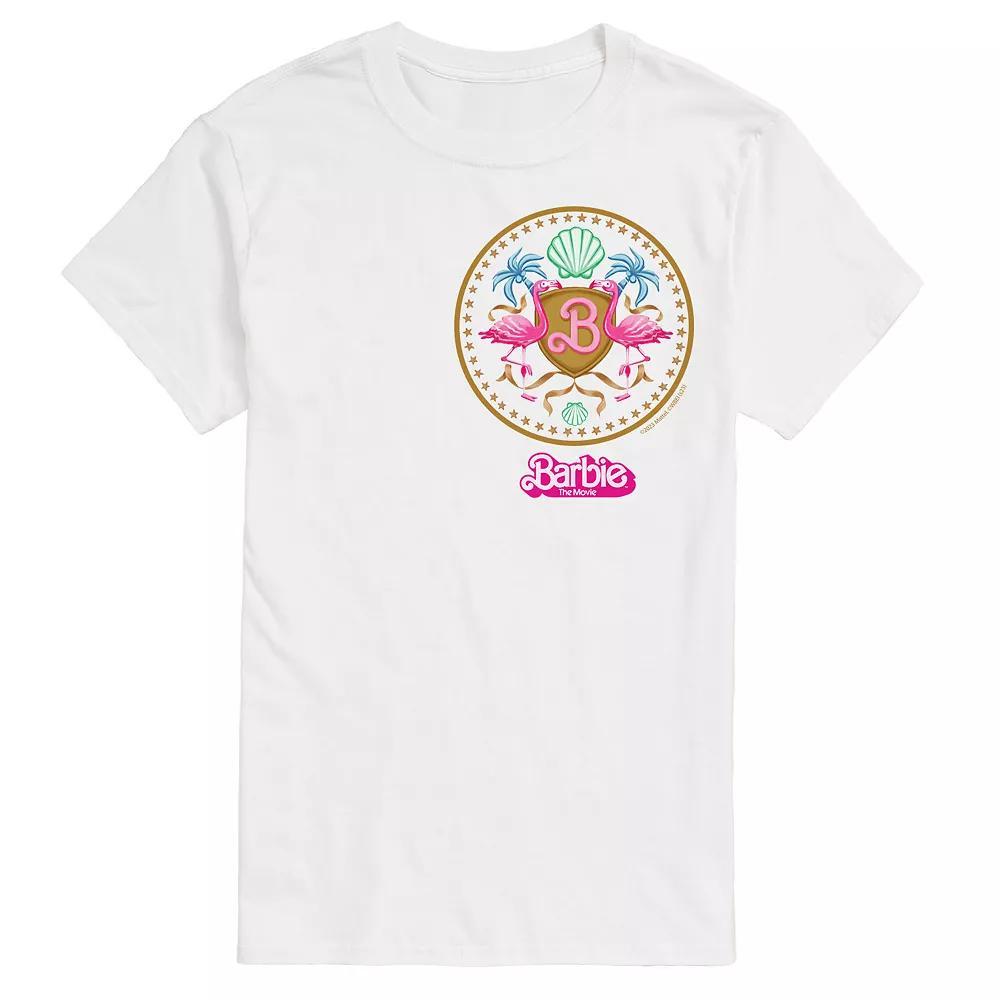 Big & Tall Barbie The Movie Theatrical Crest Graphic Tee, Men's,  Product Image